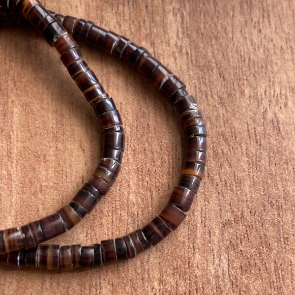 Turquoise/Brown Stackable Stretch Bracelets - Picture 4 of 7